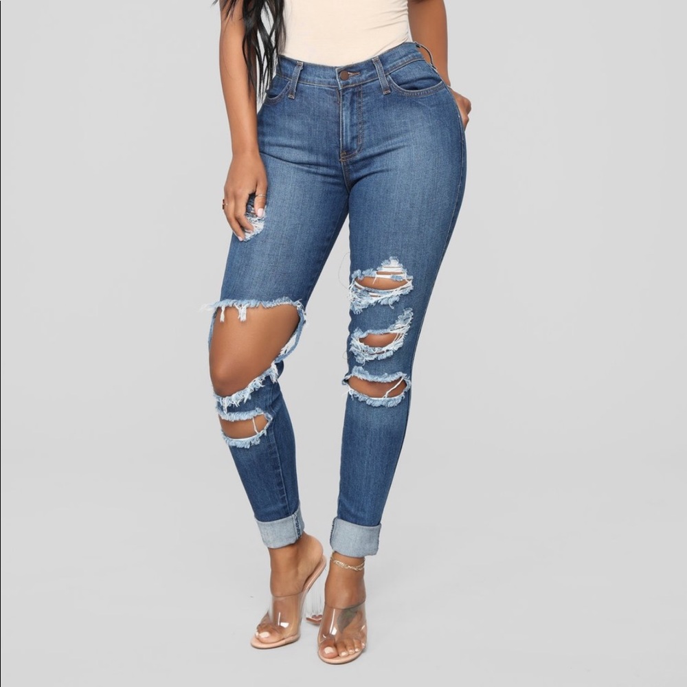 Fashion Nova Beach Bum Jeans